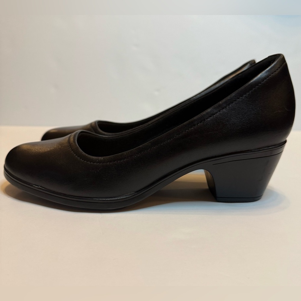Clarks Emily Ruby Block-Heel Comfort Pumps Size 9.5 Black - Picture 5 of 16